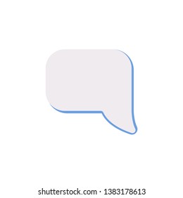 Chat Bubble Social Media Emoji. Modern Simple Vector For Web Site Or Mobile App