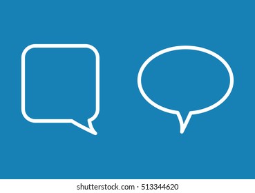 Chat bubble social media icon vector illustration graphic design