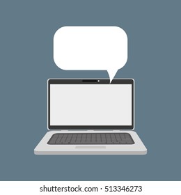 Chat bubble social media icon vector illustration graphic design