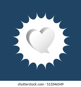 Chat bubble social media icon vector illustration graphic design