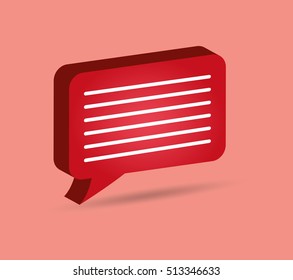 Chat bubble social media icon vector illustration graphic design