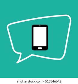 Chat bubble social media icon vector illustration graphic design