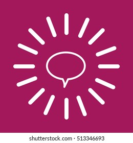 Chat bubble social media icon vector illustration graphic design