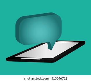 Chat bubble social media icon vector illustration graphic design