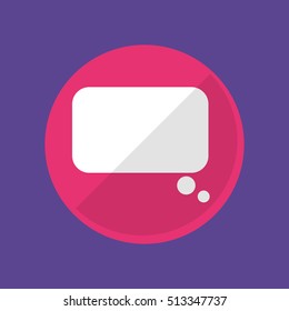 Chat bubble social media icon vector illustration graphic design