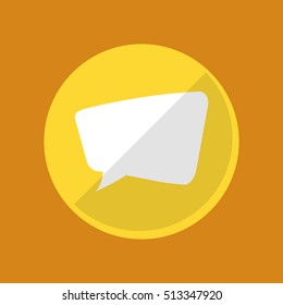 Chat bubble social media icon vector illustration graphic design