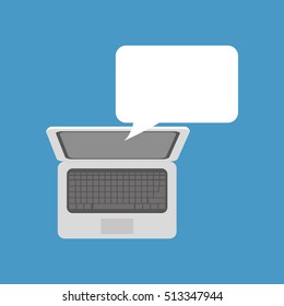 Chat bubble social media icon vector illustration graphic design