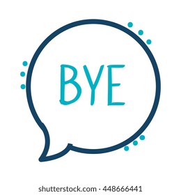 Chat bubble speak box isolated flat icon, vector illustration graphic.