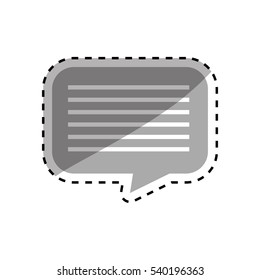 Chat bubble speakbox icon vector illustration graphic design