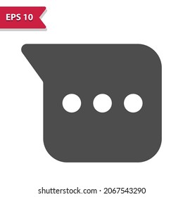 Chat Bubble - Speech Bubble Icon. Professional, pixel perfect icon, EPS 10 format.