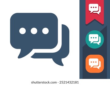 Chat Bubble, Chat, Speech Bubble Icon. Professional, pixel perfect icon. EPS 10 format.