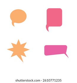 Chat bubble and speech icons vector illustration