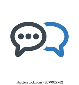 Chat bubble speech icon.(vector illustration)
