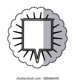 chat bubble square icon stock image, vector illustration design
