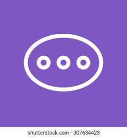 Chat, bubble, talk icon vector image.Can also be used for user interface. Suitable for mobile apps, web apps and print media.