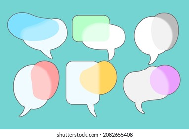 Chat Bubble Text frame message Box Speech Bubble
