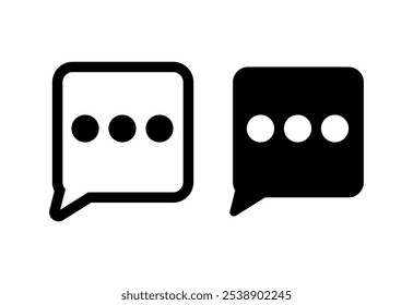 Chat Bubble Typing eps 10