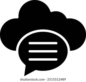 Chat bubble Vector Icon Design Illustration