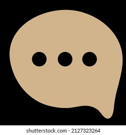 chat bubble vector icon sign symbol. isolated graphic illustration