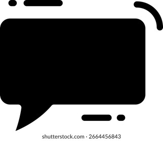 Ícone de Vetor de Bolha de Chat para Mídia Social