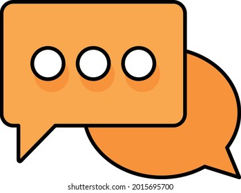 Chat bubble Vector icon that can easily modify or edit

