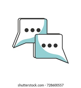 chat bubble vector illustration
