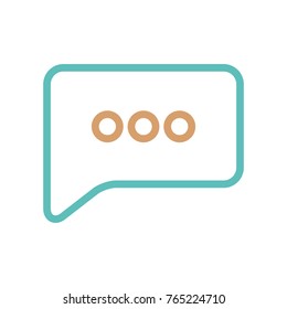 chat bubble  vector illustration