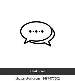Chat Bubble vector for speech conversation icon isolated on white background