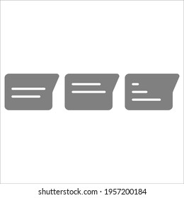 chat bubble. for web, application, media campaigns. Flat design vector illustration. eps 10