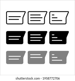 chat bubble. for web, application, media campaigns. Flat design vector illustration. eps 10