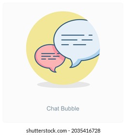 Chat-Blasen oder Kommunikationssymbolkonzept