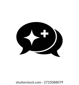 Chat Bubbles Communication Icon Representing Messaging and Dialogue
