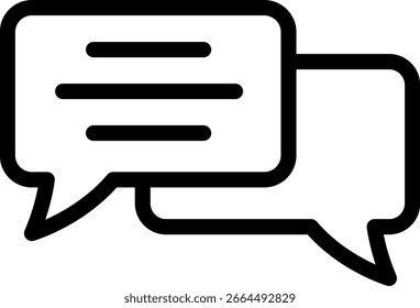 Chat Bubbles: Communication Icon Vector
