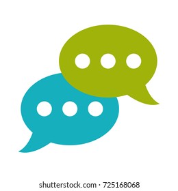 chat bubbles conversation icon image 