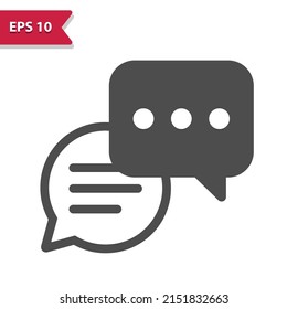 Chat Bubbles - Conversation Icon. Professional, pixel perfect icon, EPS 10 format.