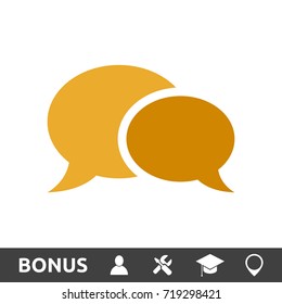 Chat bubbles Flat Color Icon