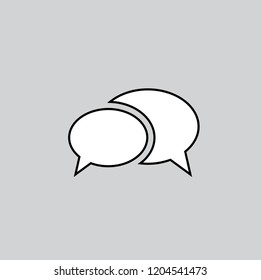 Chat bubbles , forum vector icon.