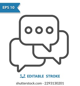 Chat-Blasen - Gruppen-Chat-Symbol. Professionelles, Pixel perfektes Symbol, EPS10-Format.