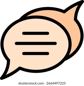 Ícone de Bolhas de Chat para o Conceito de Comunicação