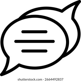 Chat Bubbles Icon: Communication and Dialogue Symbol