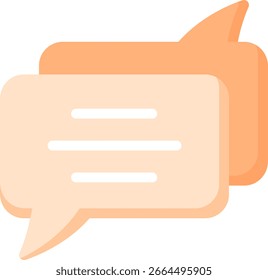 Chat Bubbles Icon for Communication and Discussion