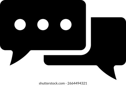 Chat Bubbles Icon for Message and Communication