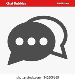 Chat Bubbles Icon. Professional, pixel perfect icon optimized for both large and small resolutions. EPS 8 format.