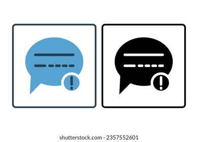 Chat Bubbles Icon. Icon related to Communication. Suitable for web site design, app, user interfaces. Solid icon style. Simple vector design editable