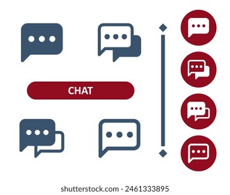 Chat Bubbles Icon. Speech Bubble, Comment, Message, Talking Icon. Professional, 32x32 pixel perfect vector icon.