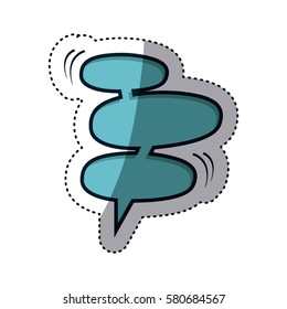 chat bubbles icon stock image, vector illustration design