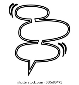 chat bubbles icon stock image, vector illustration design