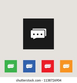 Chat bubbles icon, stock vector illustration, EPS10.