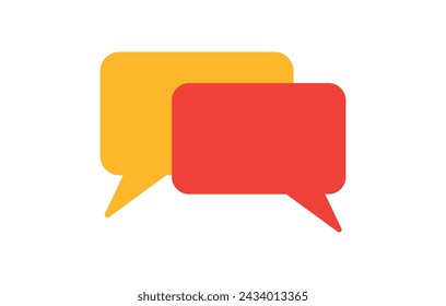 Chat bubbles isolated on white background. Vector Illustration.