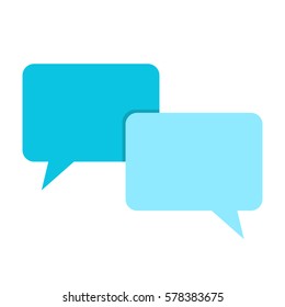 Chat bubbles isolated on white background. Vector Illustration.